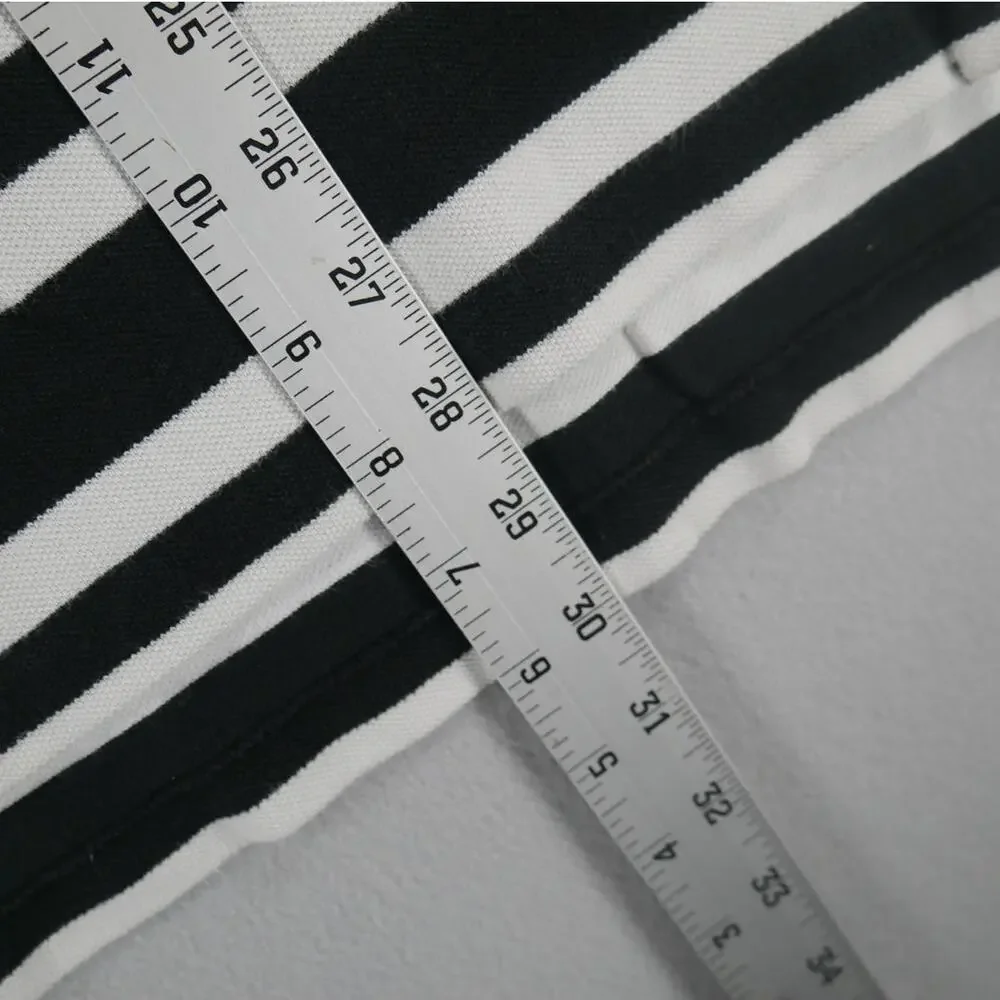 Vintage 90s Polo Ralph Lauren Black/White Striped Mens Size XL Short Sleeve Pony
